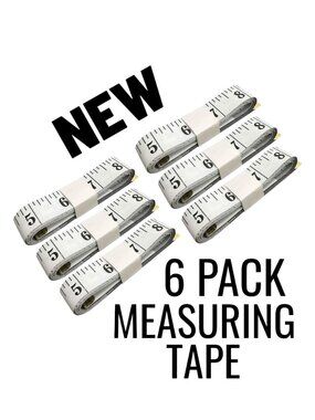 New 6X Flexible Measuring Tape Tailoring Sewing Crafting Tools Supplies 6 Pack R